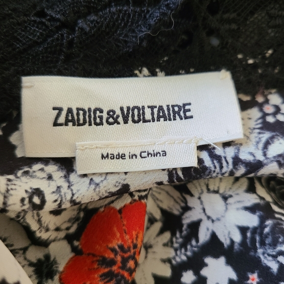 Zadig & Voltaire Floral Silk Blouse - Picture 4 of 4